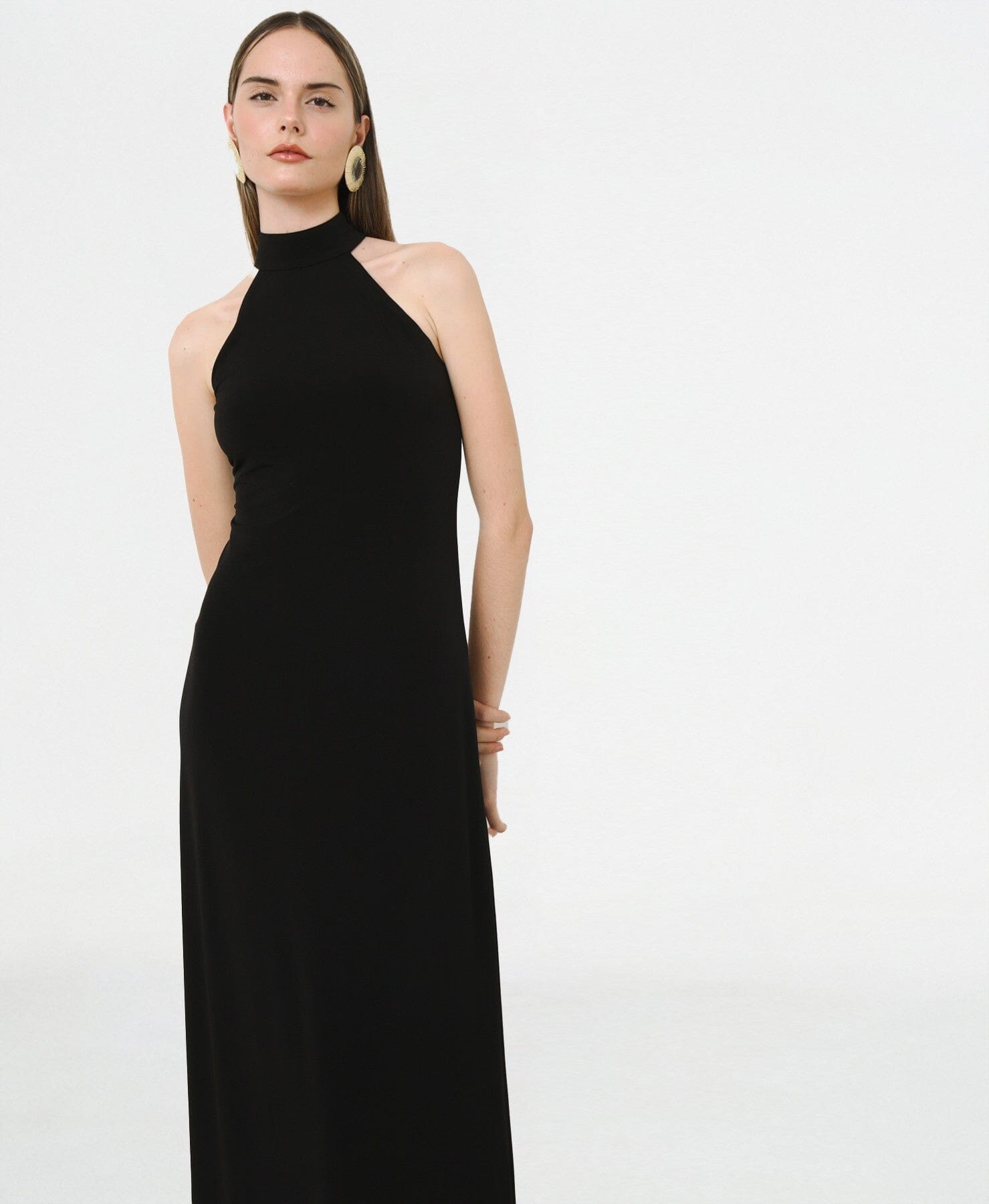 Vestido Largo Negro Silfi