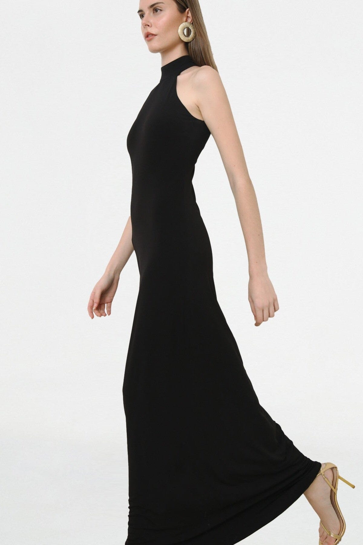 Vestido Largo Negro Silfi