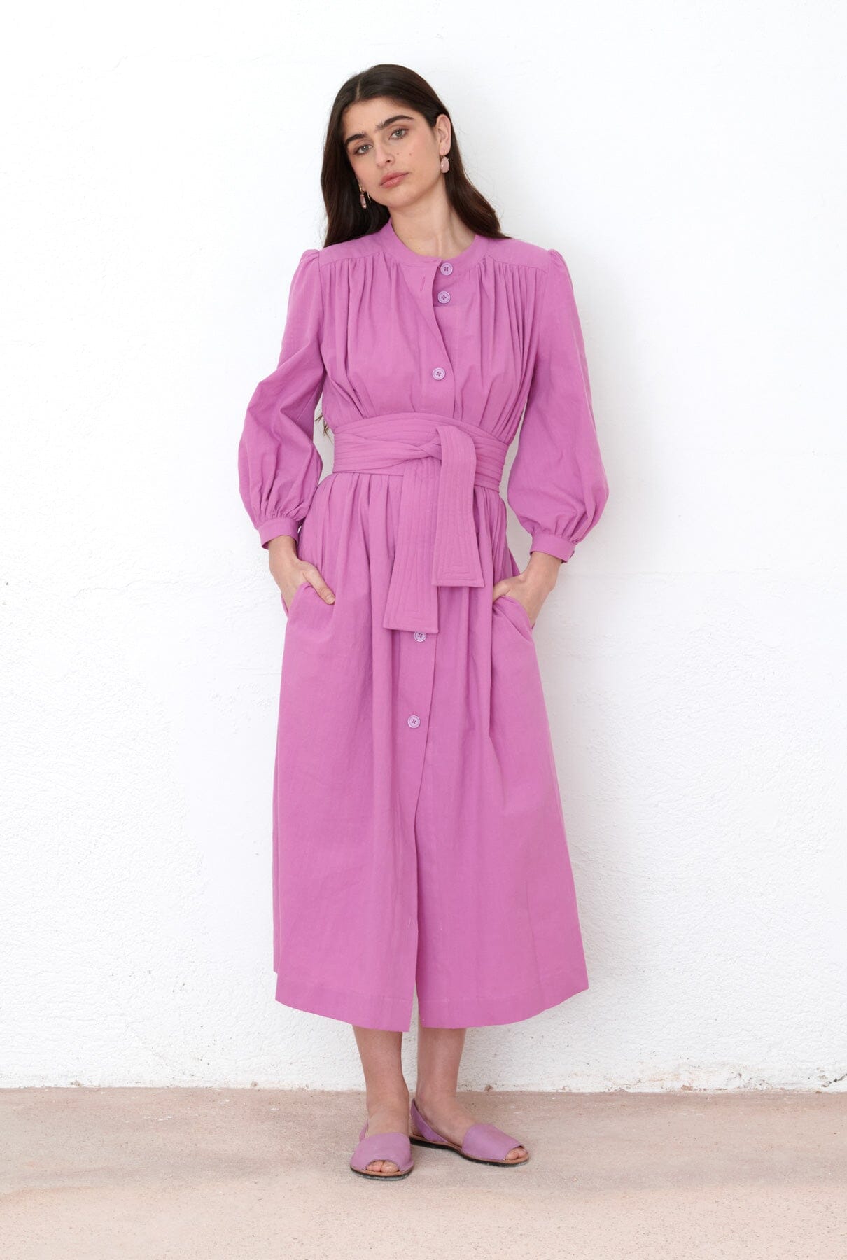 Vestido Margarita buganvilla