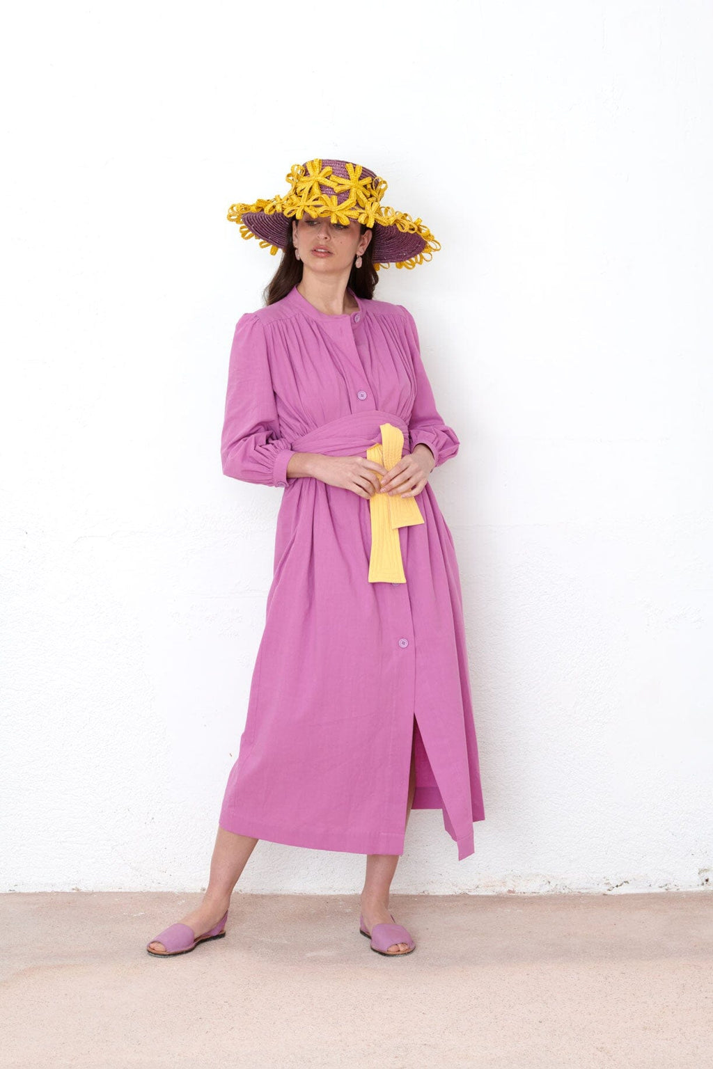 Vestido Margarita buganvilla