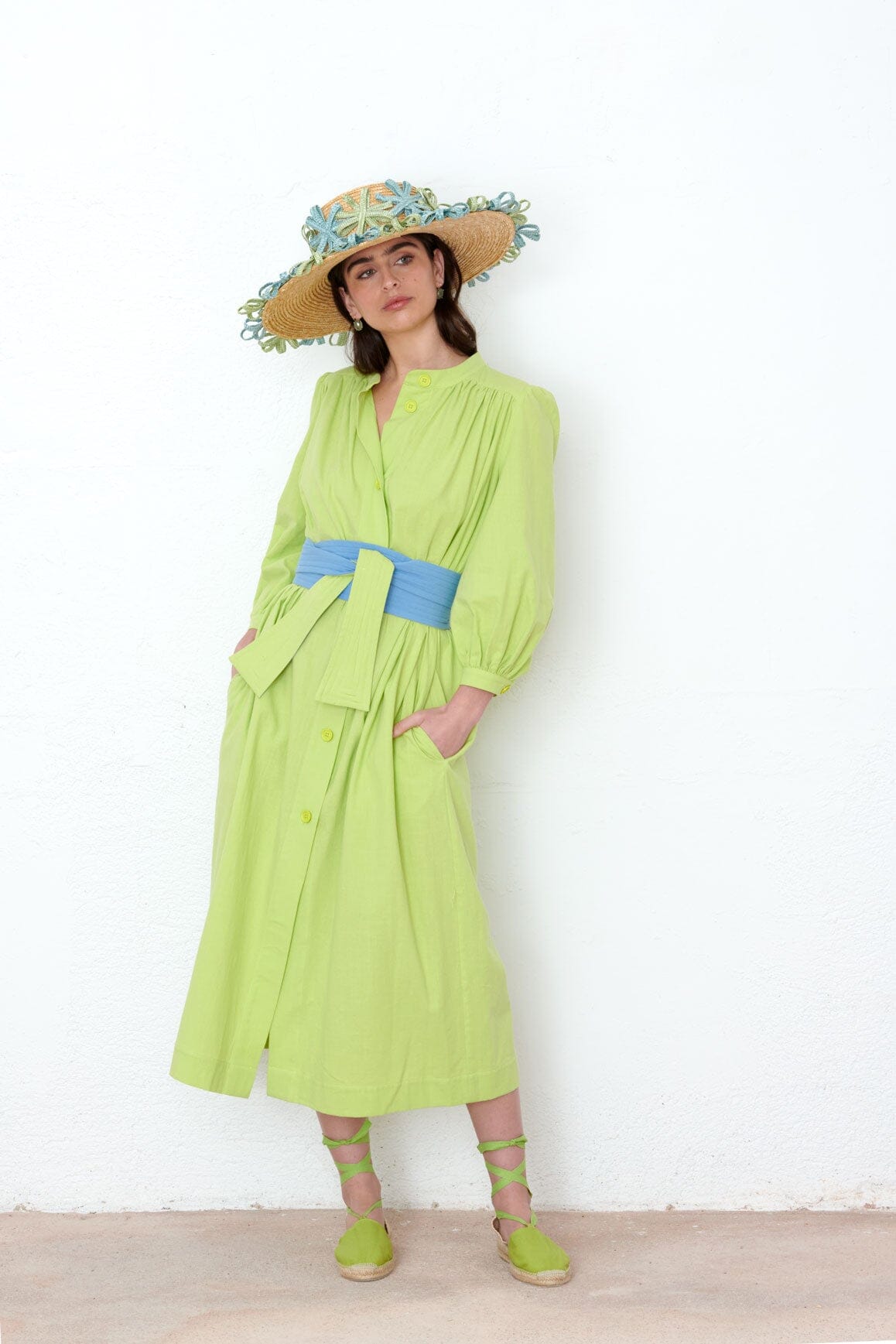 Vestido Margarita verde