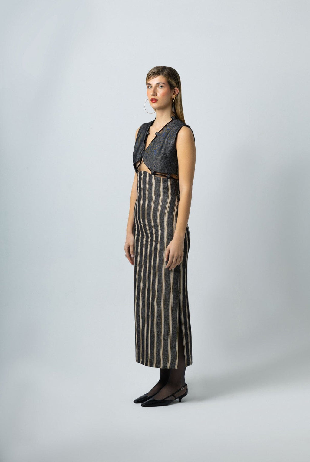 Vestido midi dos piezas