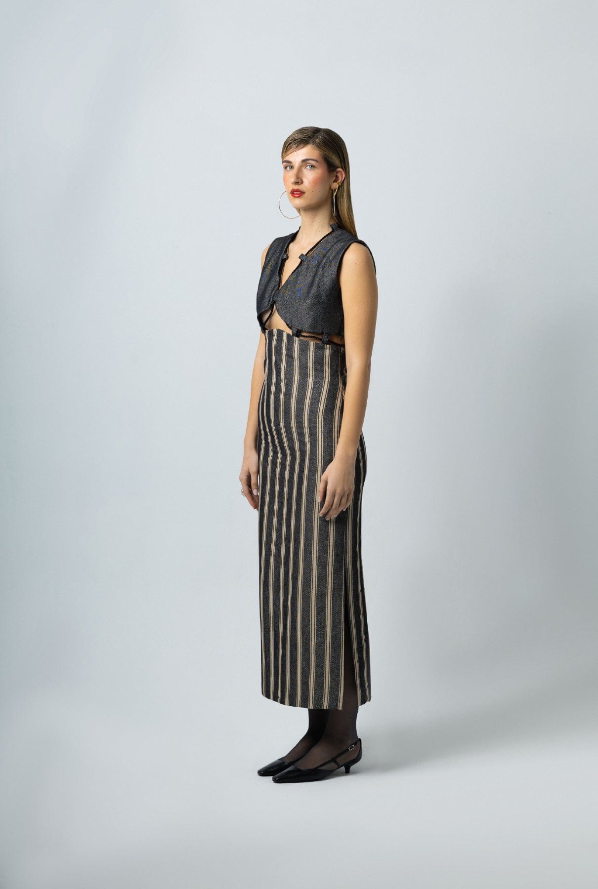 Vestido midi dos piezas