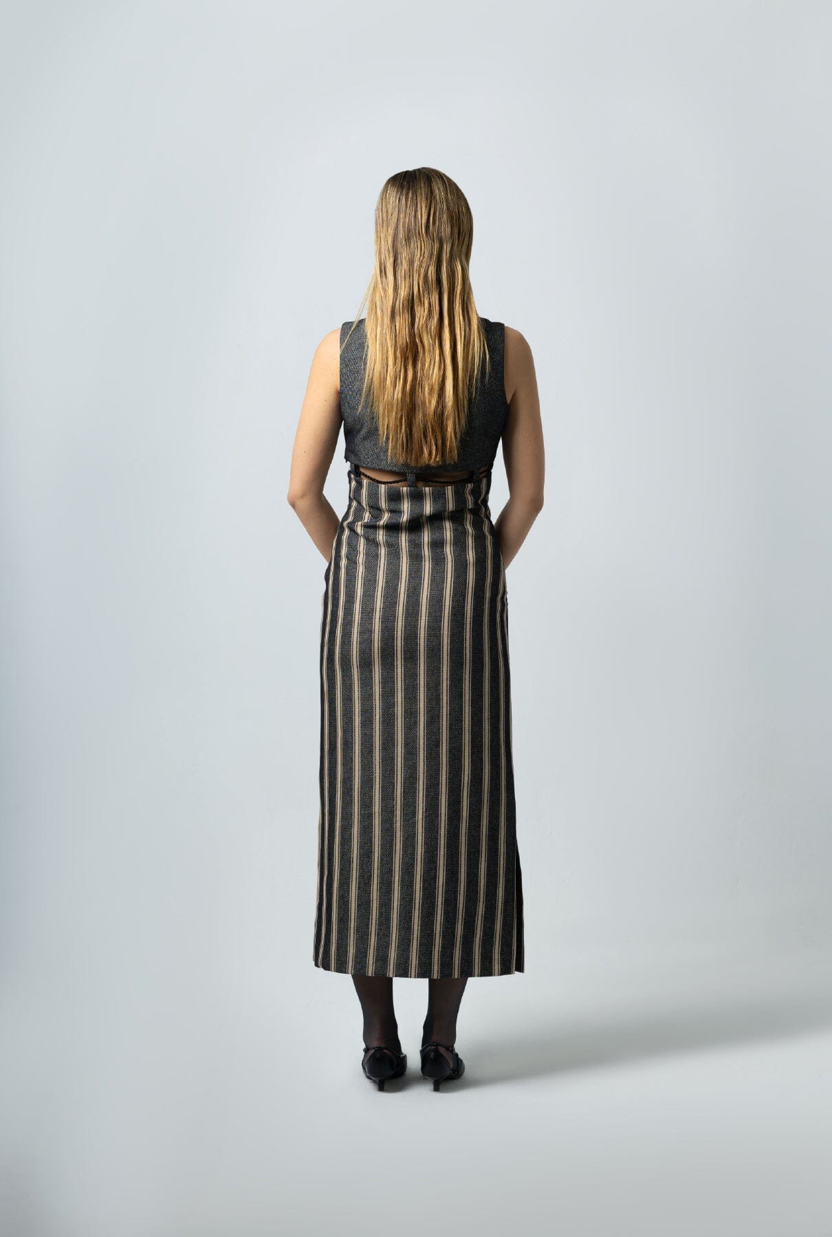 Vestido midi dos piezas
