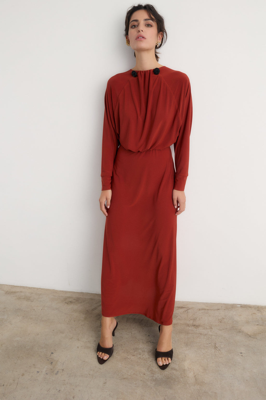 Vestido Olimpia teja - Preorder