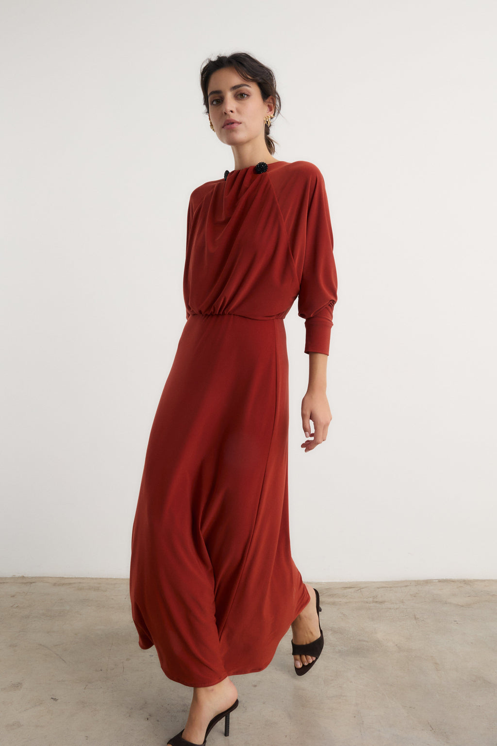 Vestido Olimpia teja - Preorder