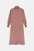 Vestido Patricia Largo Flores Granates