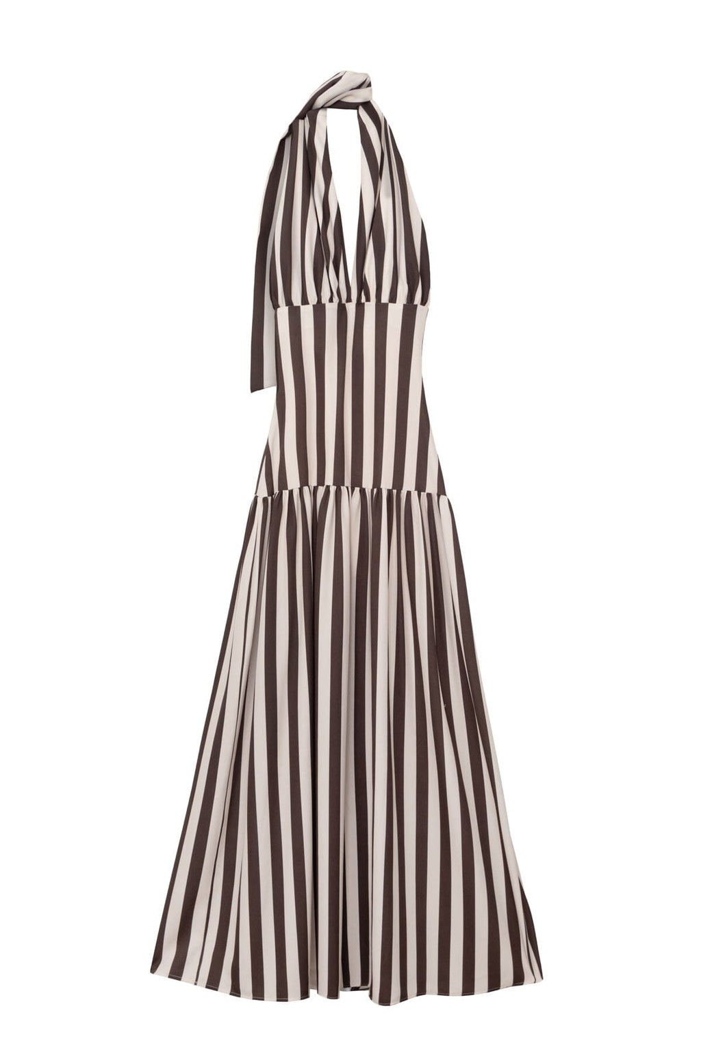 Vestido Violeta rayas marrón