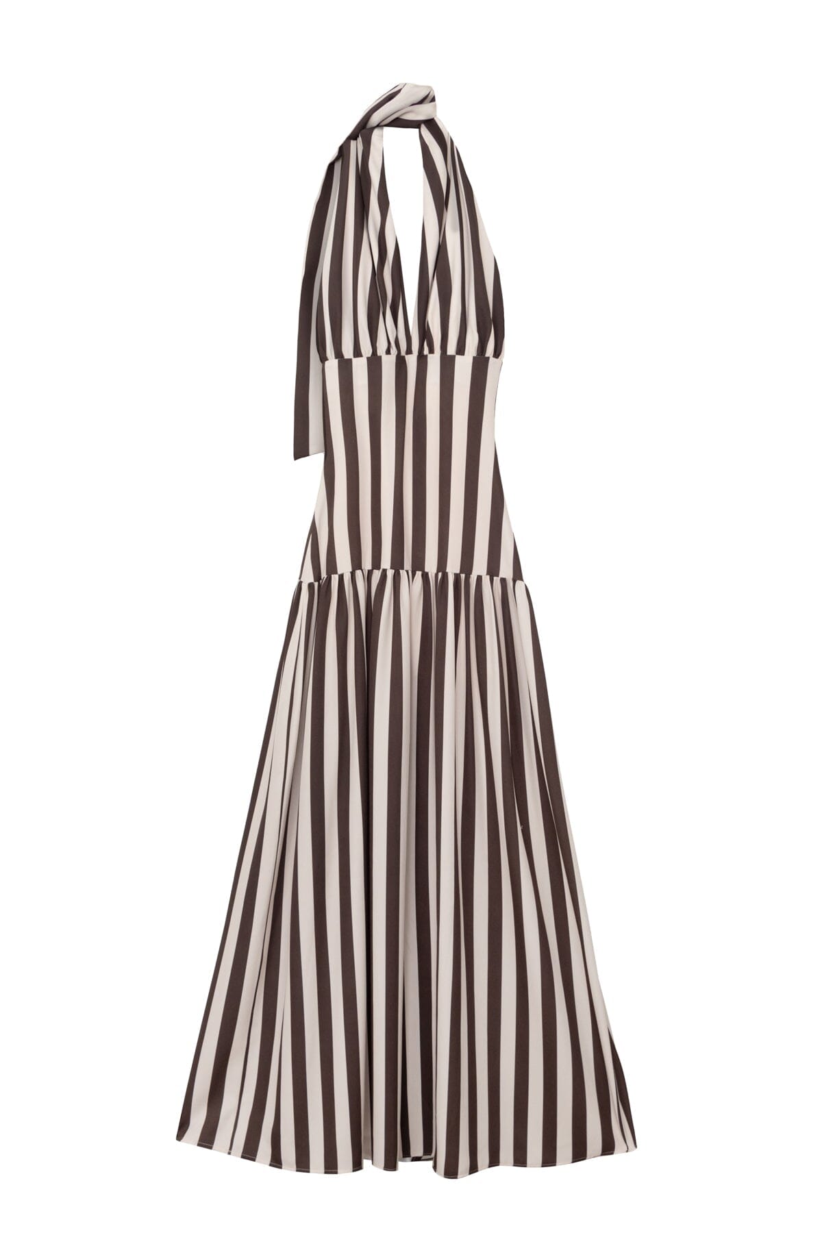 Vestido Violeta rayas marrón