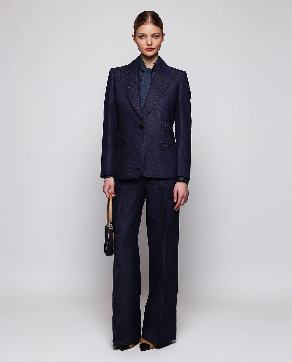 Pantalón ancho denim