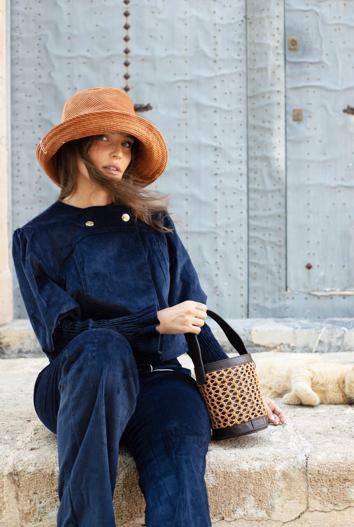 Yoyo Corduroy Hat Ochre