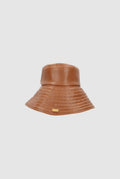Yoyo Leather Hat Brown