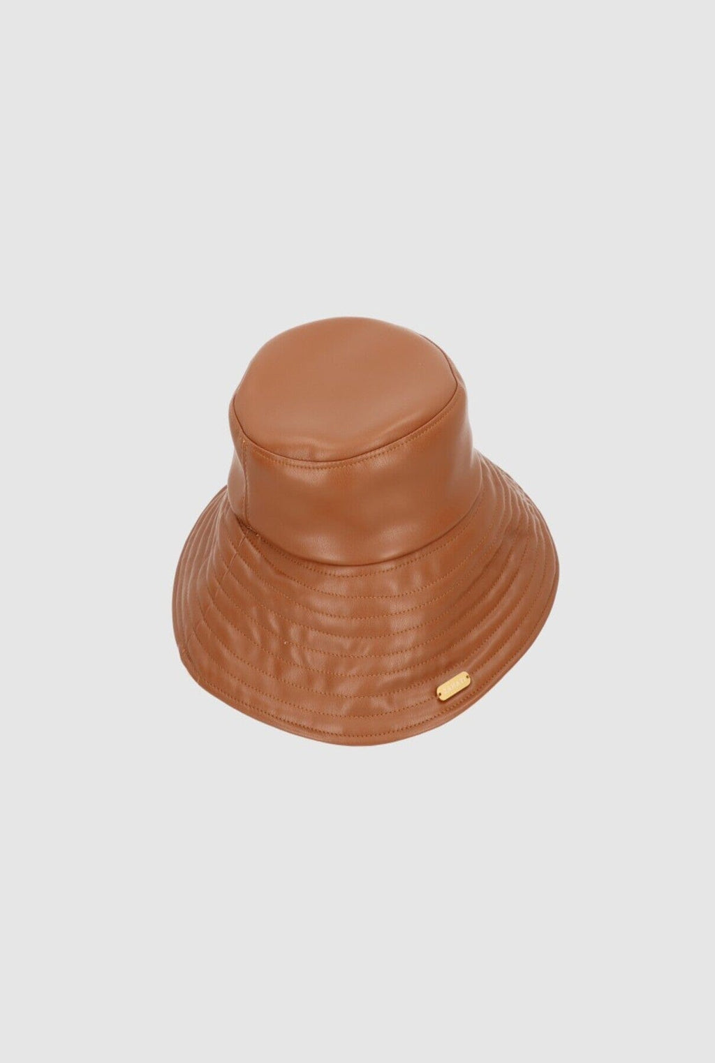 Yoyo Leather Hat Brown