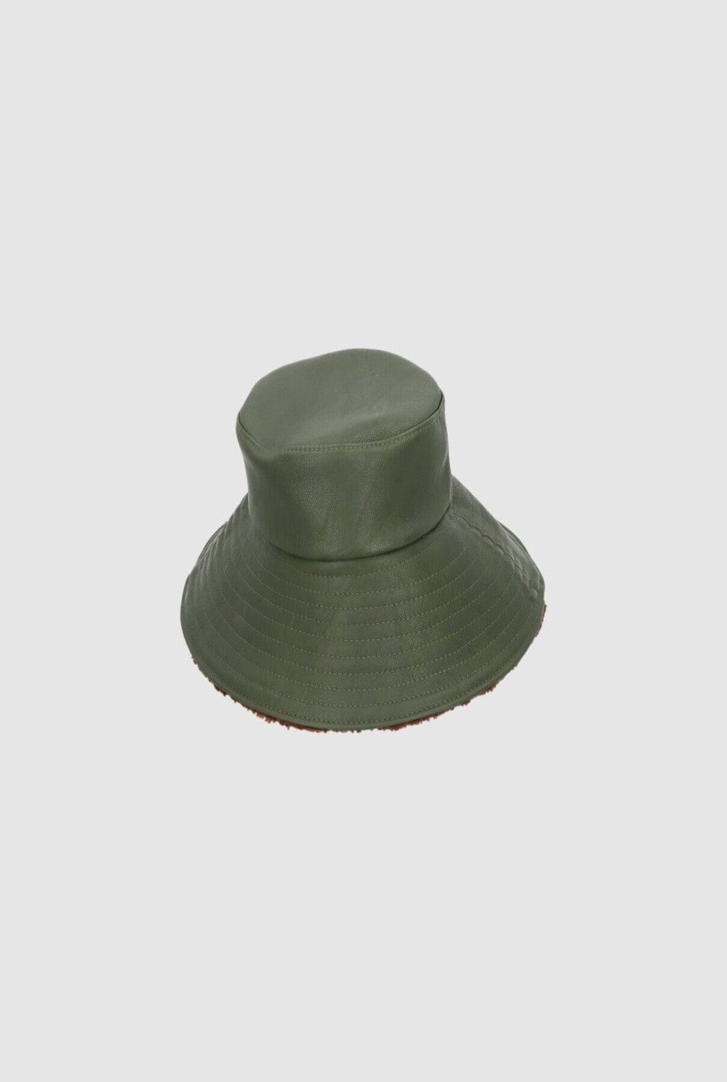 Yoyo Leather Hat Olive
