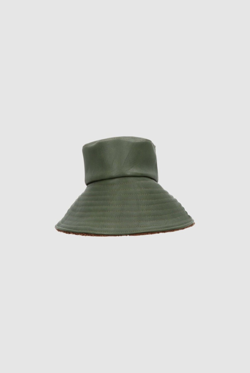 Yoyo Leather Hat Olive