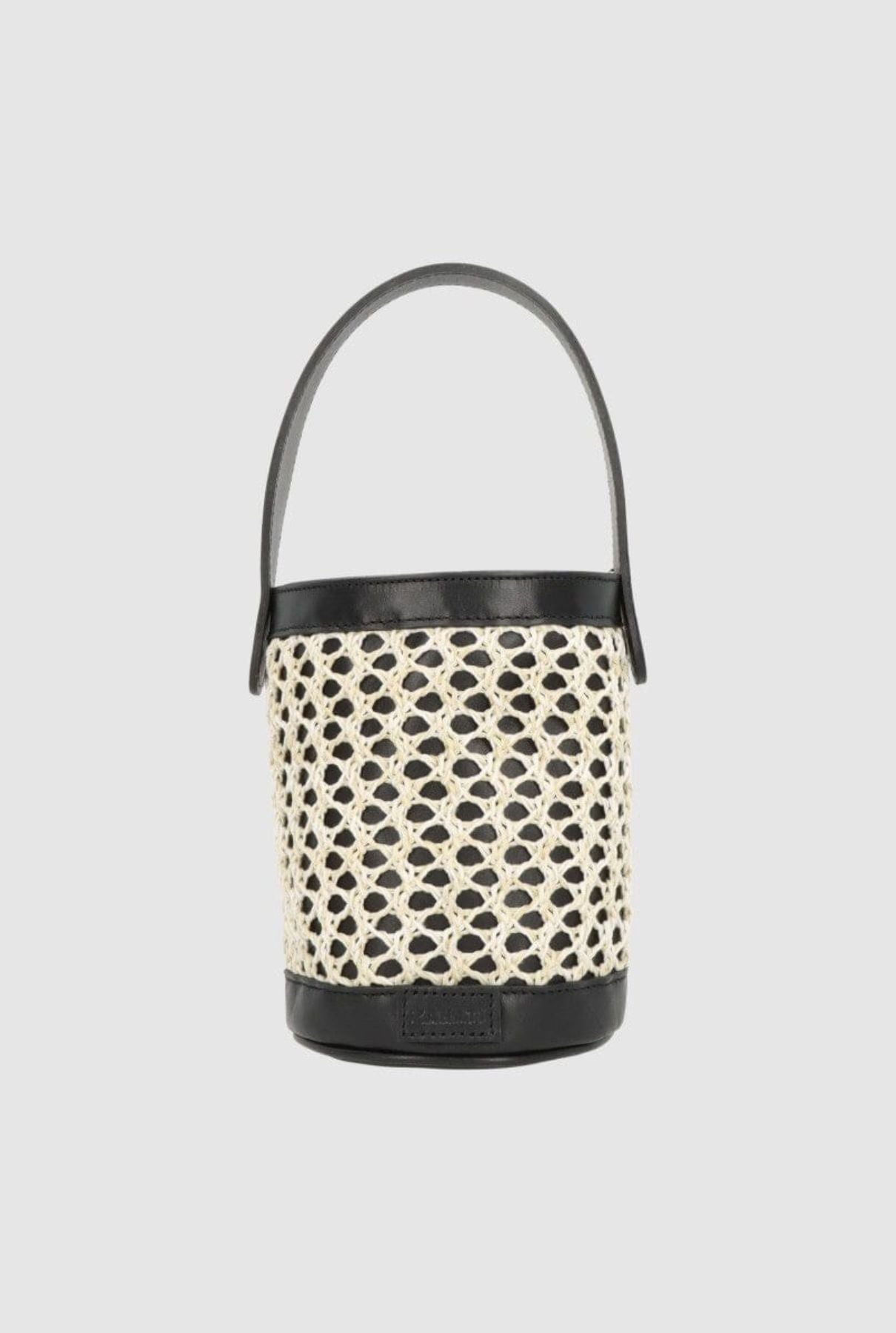 Bolso cubo Zig Zag negro + blanco