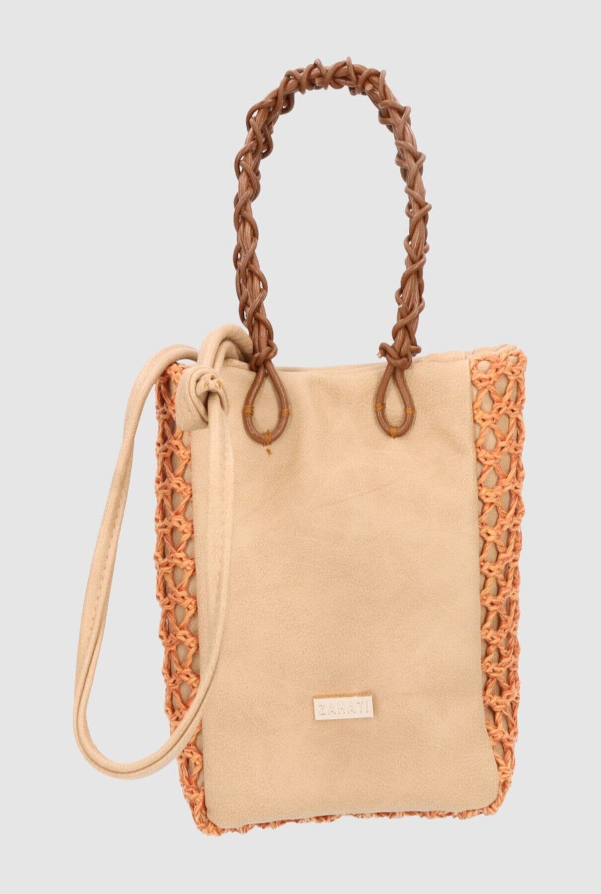 Zigzag M Bag Camel + Rust