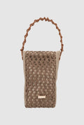 Zigzag Mini Bag Grey + Brown